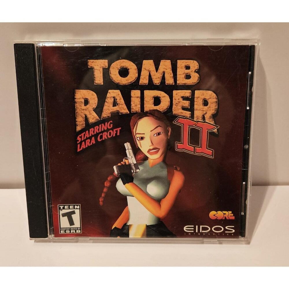 Vintage Tomb Raider II 2 PC Game Starring Lara Croft - Windows 95 CD-ROM